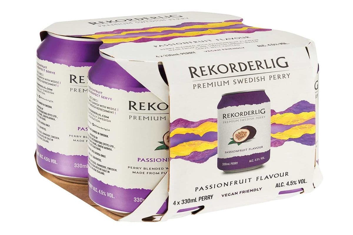 REKORDERLIG PASSION FRUIT CIDER 4 CANS (4 x 355 ML)