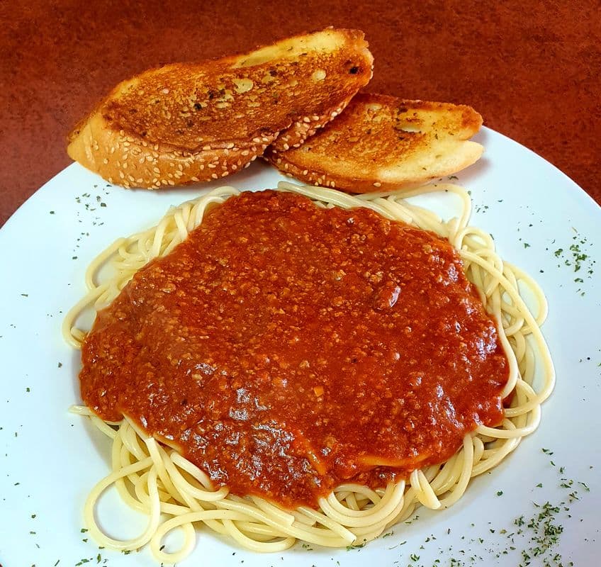 Spaghetti With Homemade Meat Sauce