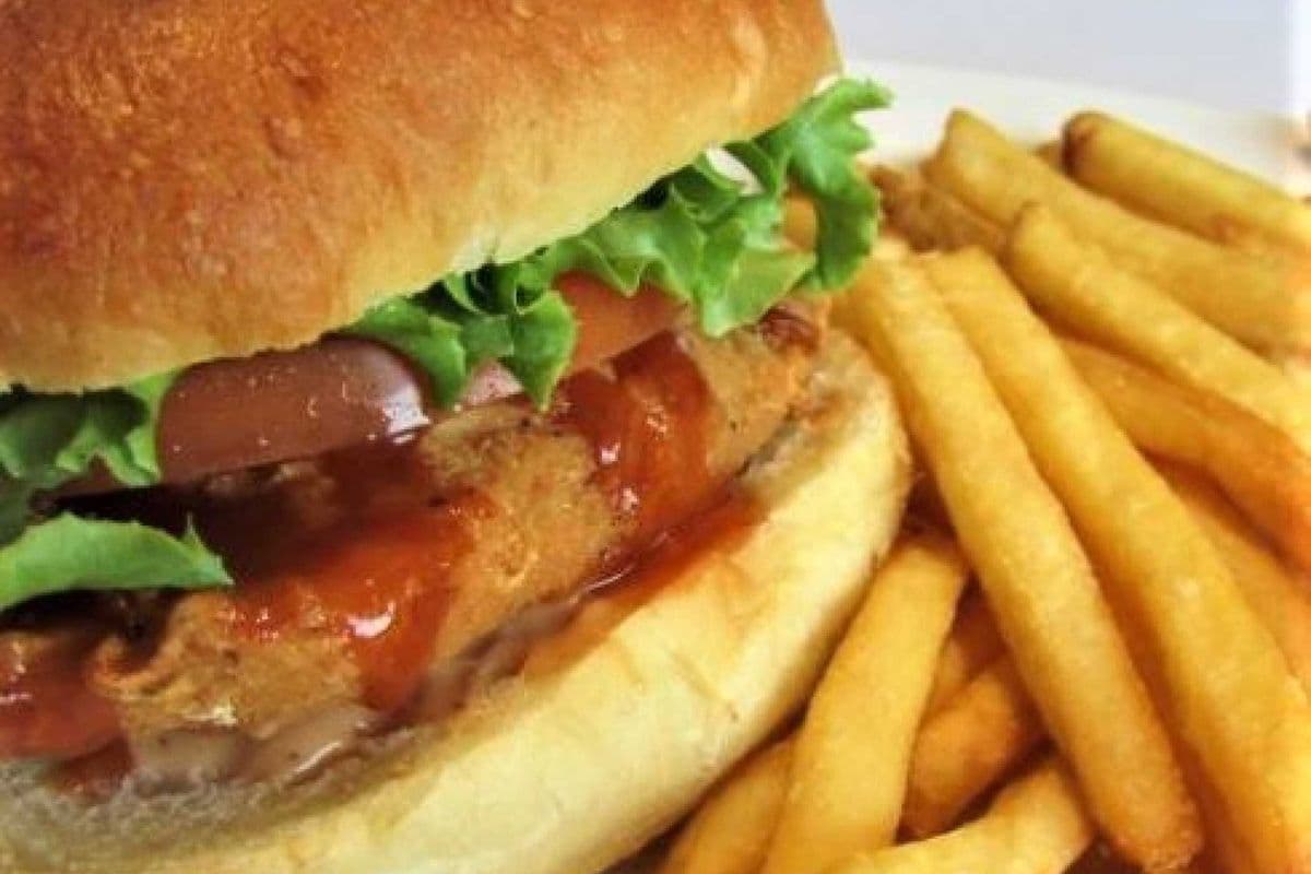 Buffalo Chicken Burger Meal