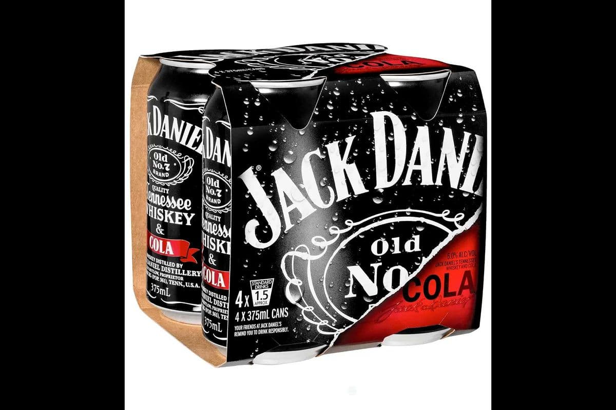 JACK DANIEL'S WHISKY COLA (4 x 355ML CANS) (4 x 355ML)