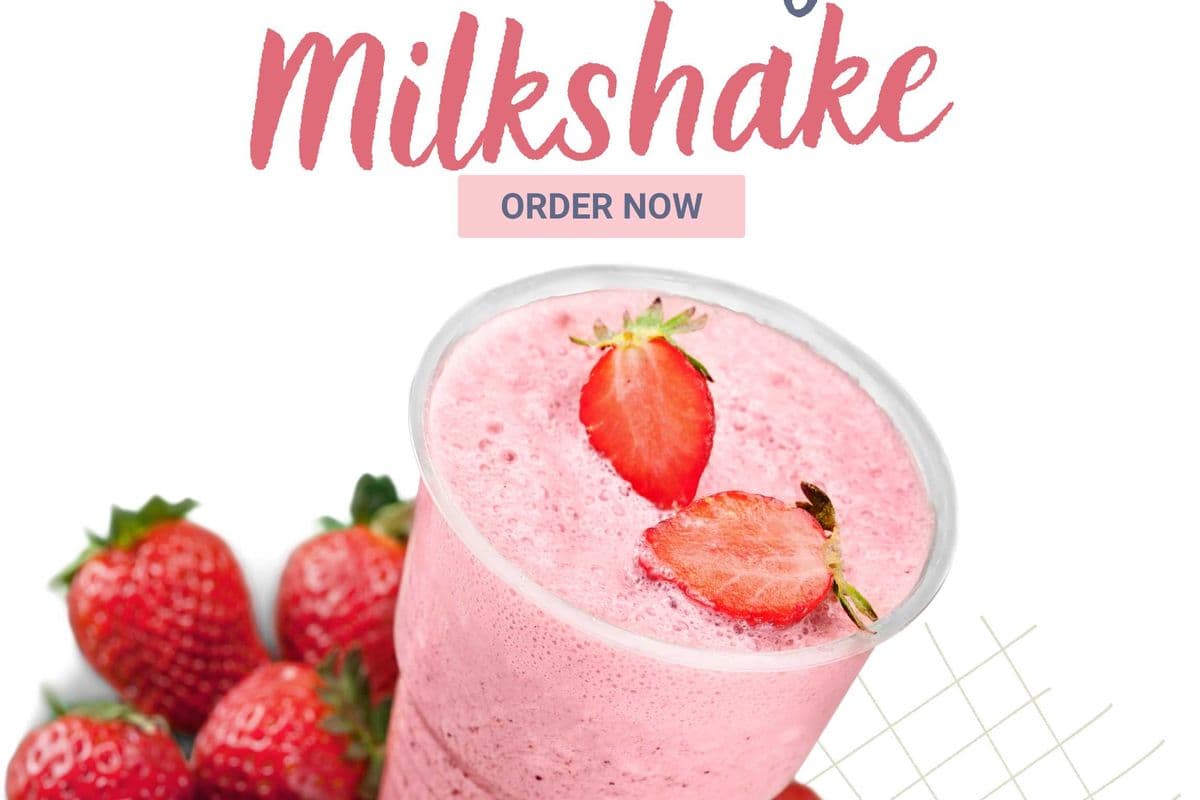 Strawberry Milkshake - Large