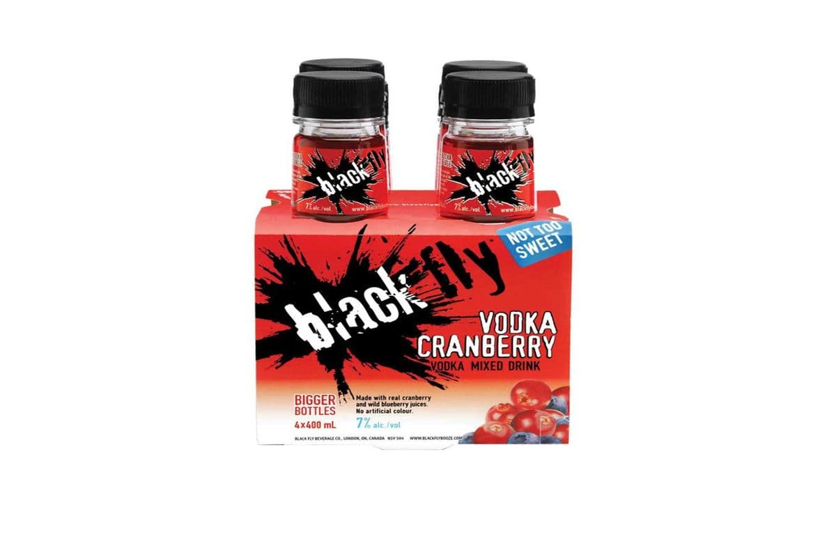 140679. BLACK FLY VODKA CRANBERRY (4 x 400ML (BOTTLES))