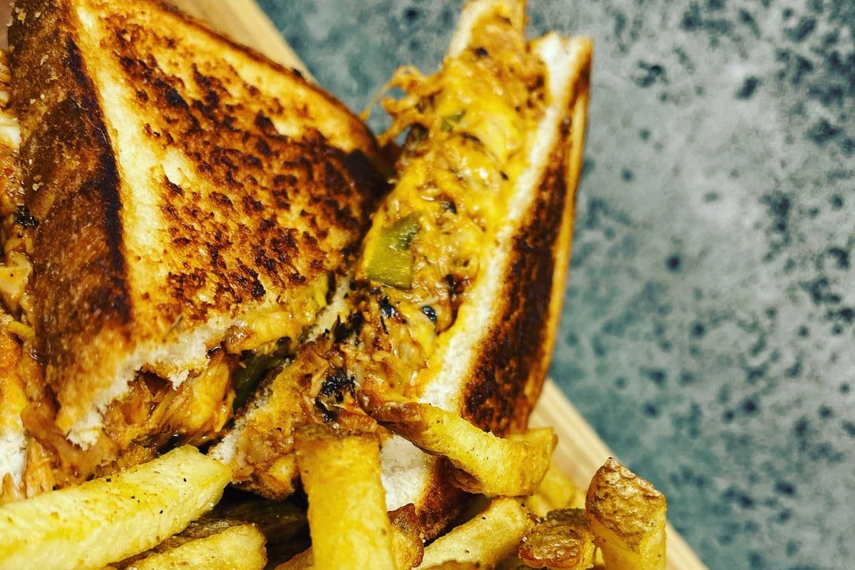 Jalapeño pulled pork grill cheese