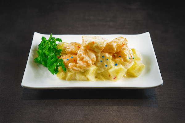 Deep Fried Tiger Prawns w/ Mayonnaise & Diced Pineapple / 鳳梨蝦球