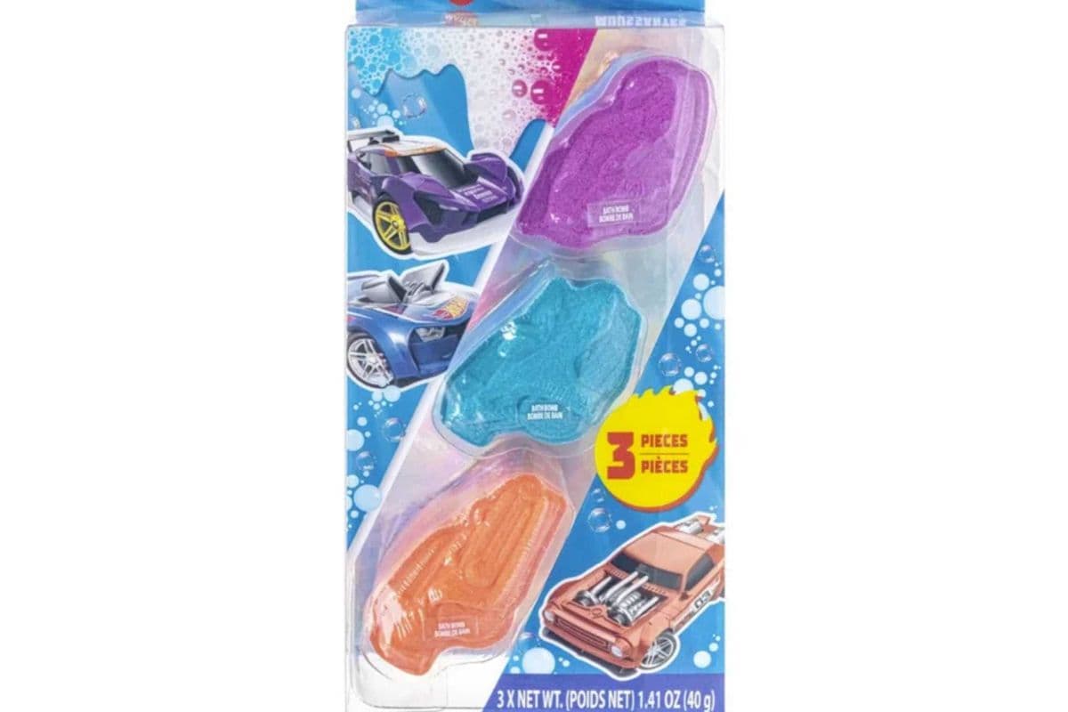 Mattel's Hot Wheels 3pk Bubbling Bath Bombs