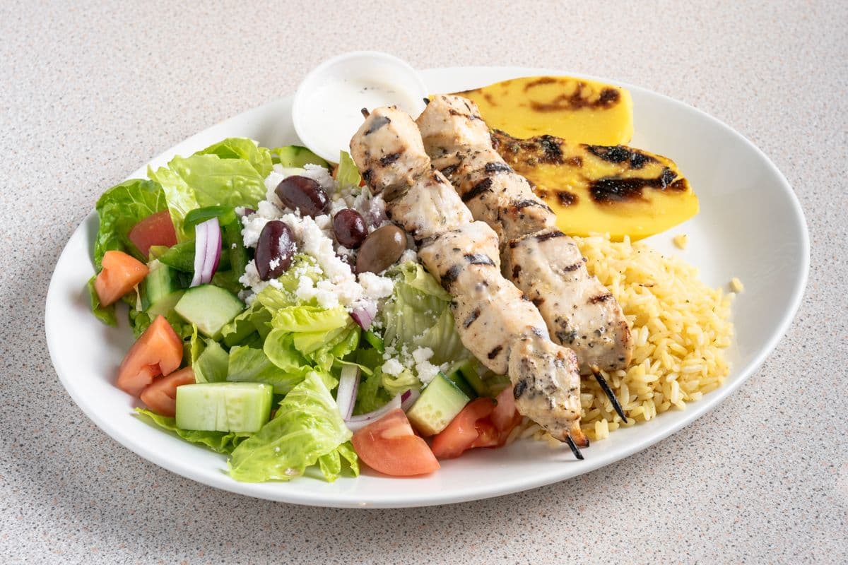 Chicken Souvlaki (Two Skewers)