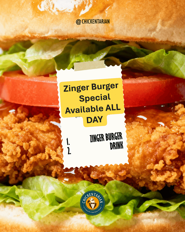 Zinger Burger Special
