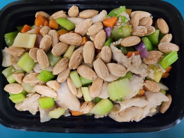 42. Diced Almond Chicken