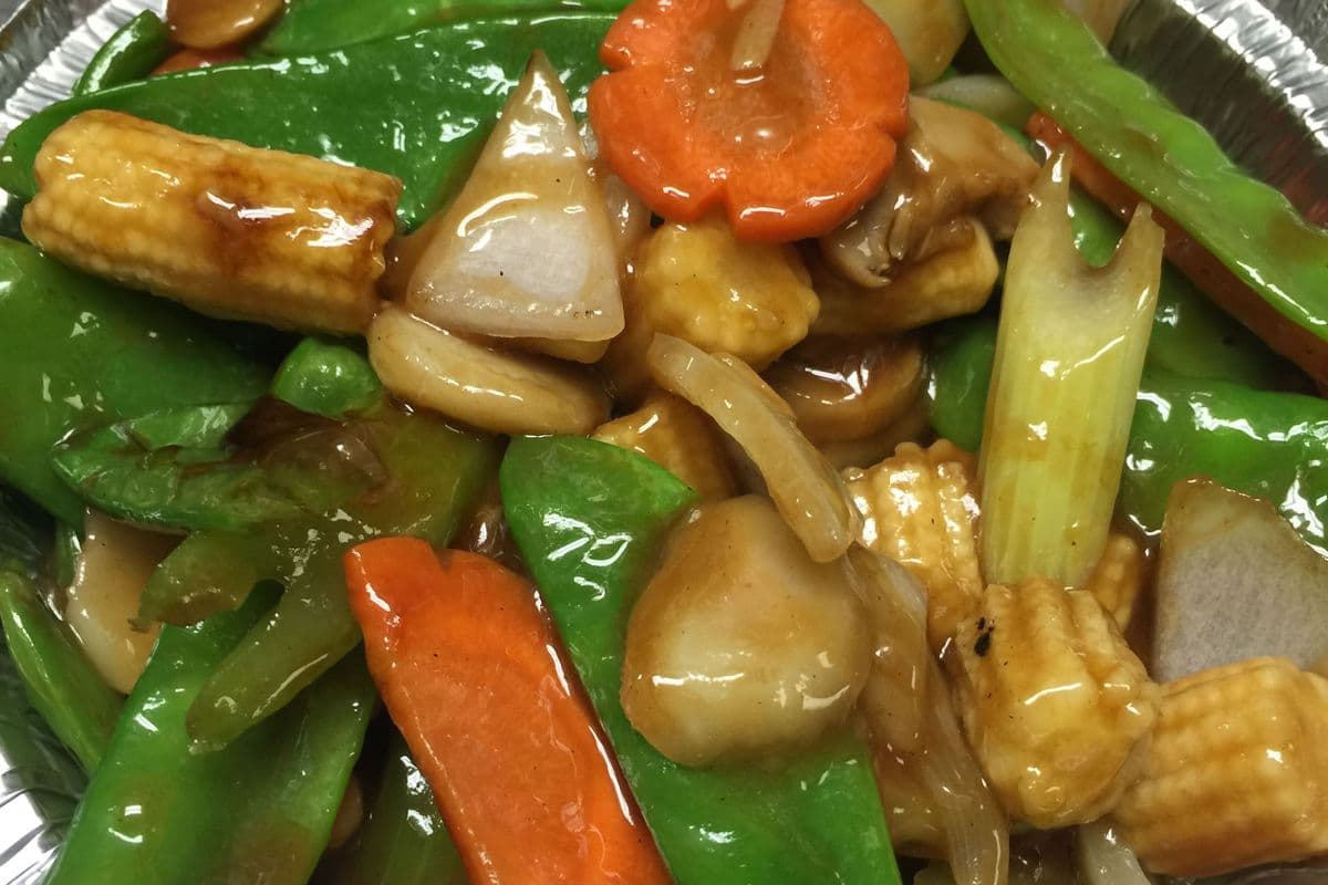 Sauteed Snow Peas and Baby Corn