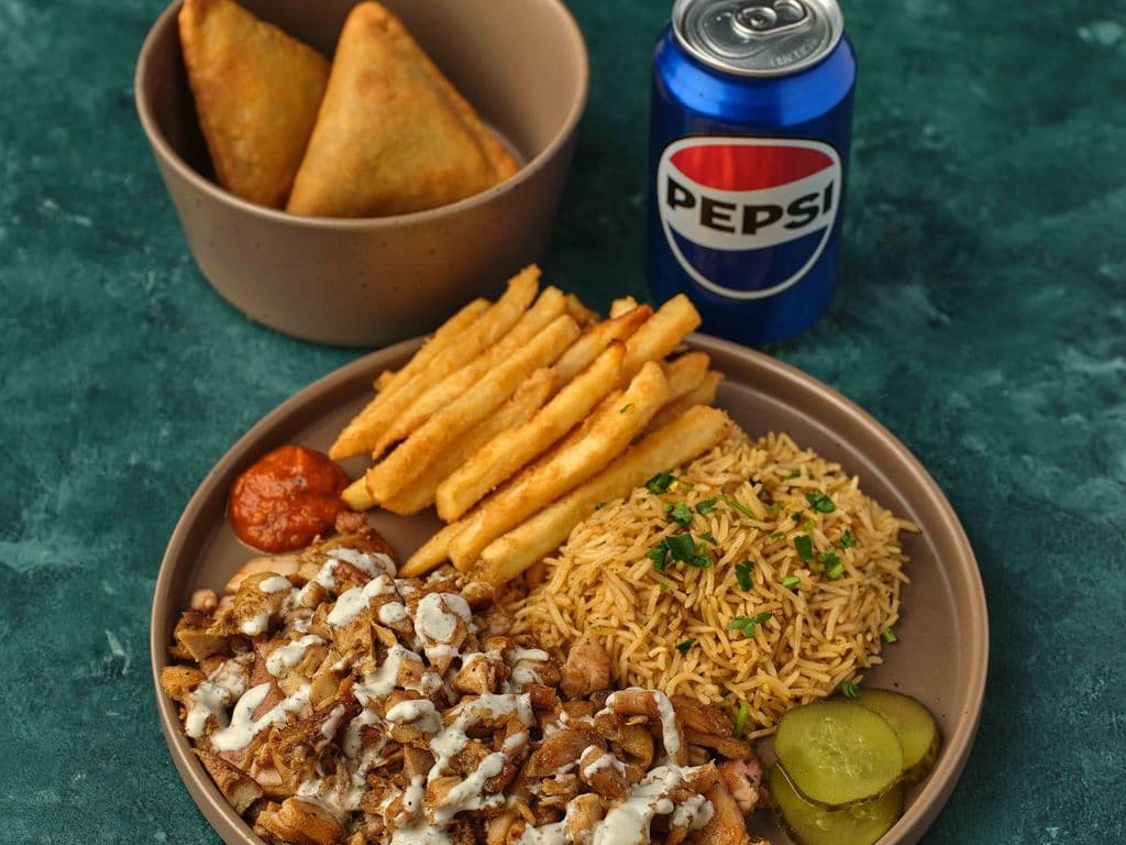 Shawarma Combo Rice and Fries