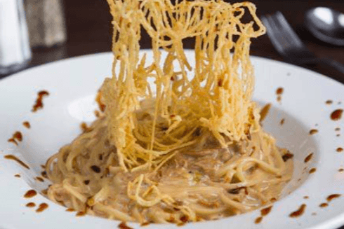 Linguine avec confit de canard / Linguine with Duck Confit