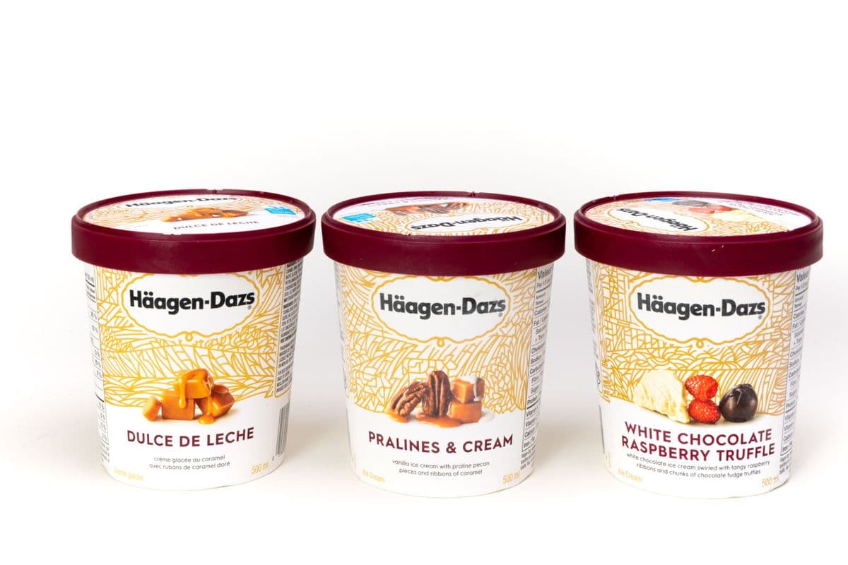 Haagen-Dazs Ice Cream Tubs 500 ml)