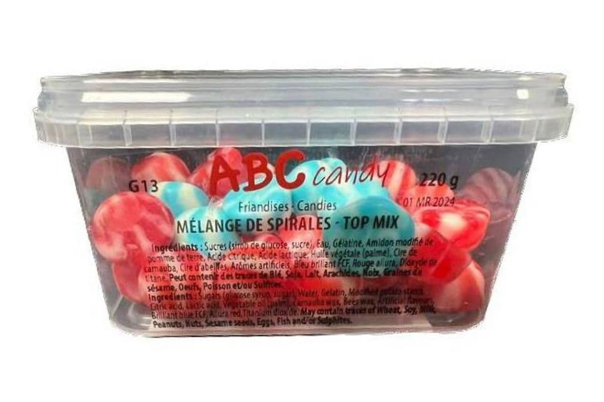ABC Candy - Contenant - Mélange de Spirales / Container - Top Mix