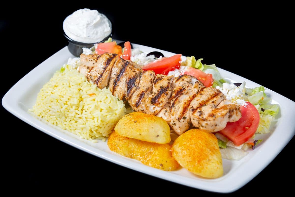 Chicken Souvlaki Dinner