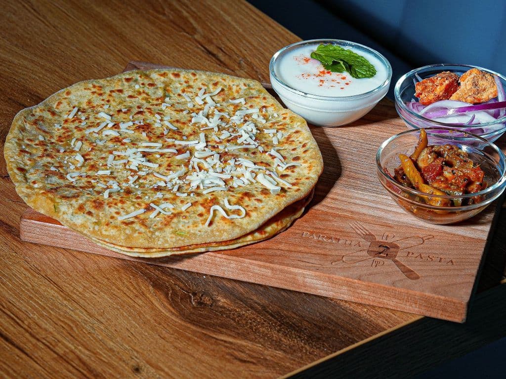 Spicy Cheese Paratha