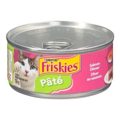 Friskies Pate Salmon Dinner Cat Food (156 g)