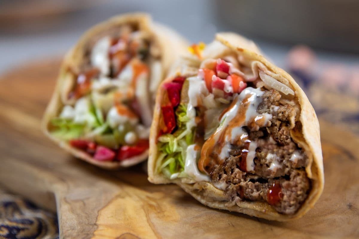 Large Beef Shawarma Wrap Combo