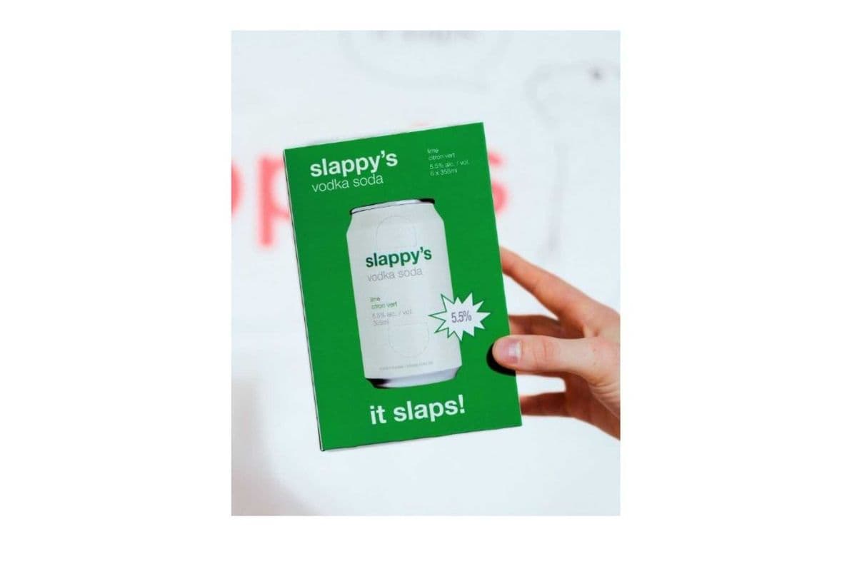 Slappys lime 6cans (1 x 6 x 355ml)