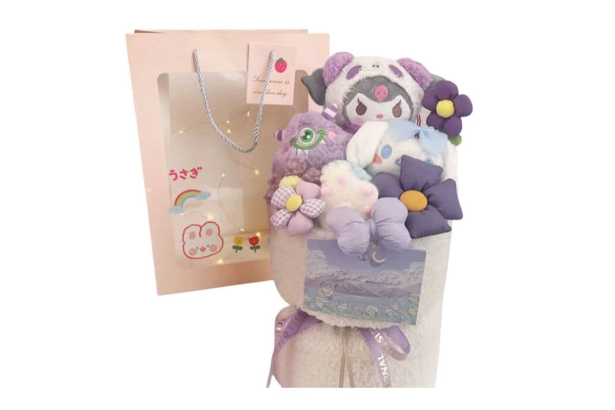 Purple Kuromi Plush Bouquet - Small