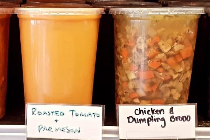 Pulled Chicken and Dumpling Soup