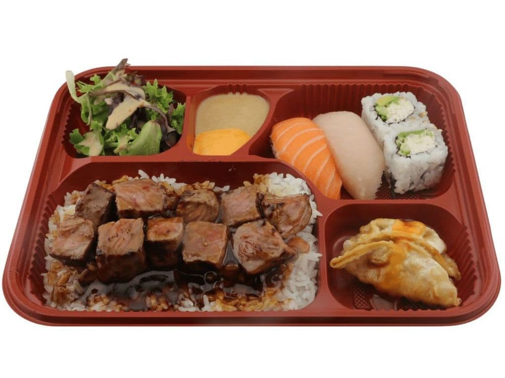 Teriyaki Angus Steak Bento w/ Miso Soup