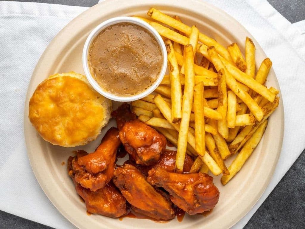 #8. Wing Meal Pub Style (6pc)