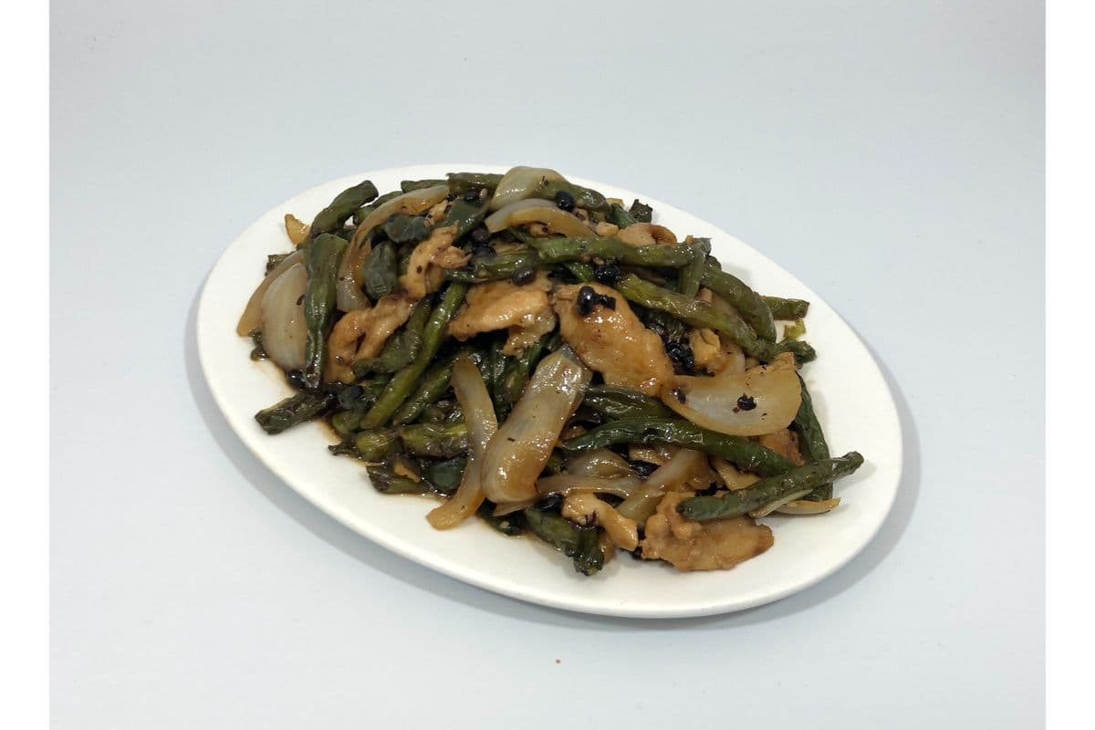 29e. Chicken with Green Bean in Black Bean Sauce