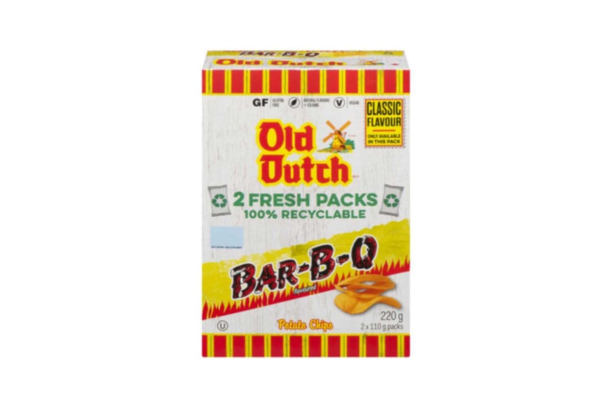 Old Dutch Chips (2 Pack) - Bar-B-Q (220g)