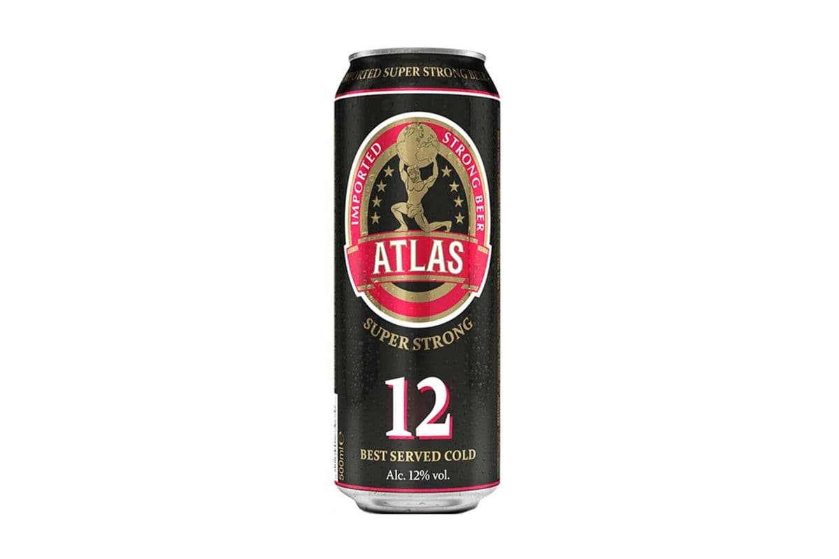 Atlas Super Strong Beer 12% (1 x 500mL Can)