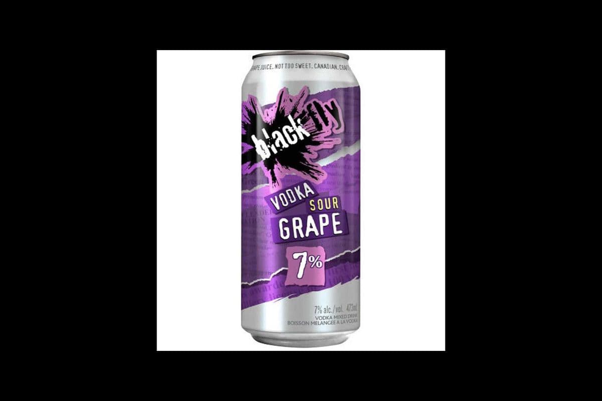 BLACK FLY VODKA SOUR GRAPE (1 x 473ML CAN) (1 x 473ML)