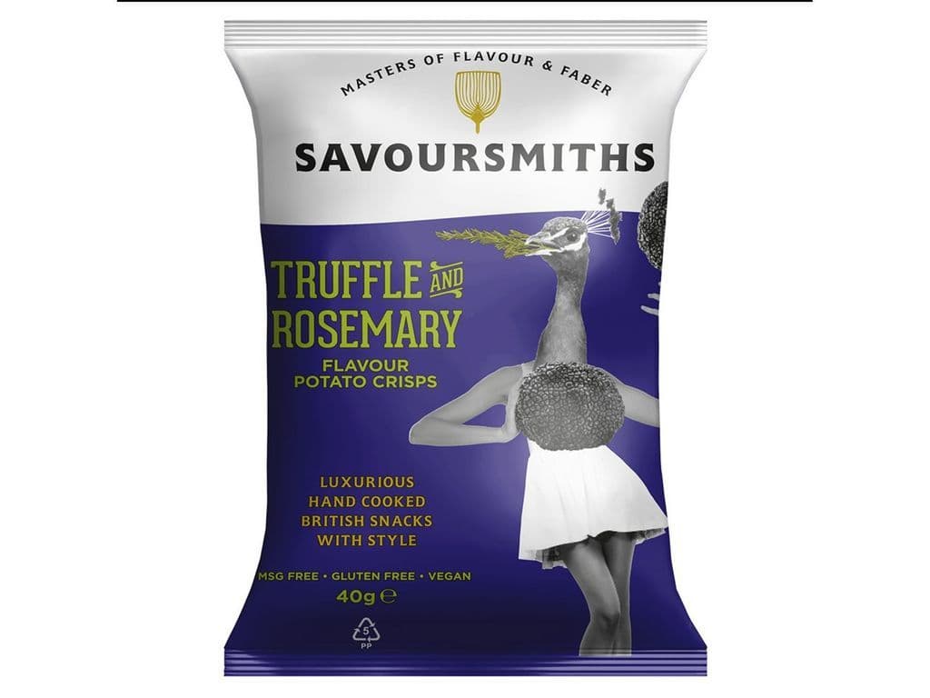 Savoursmiths Truffle and Rosemary Crisps 40g UK Chips
