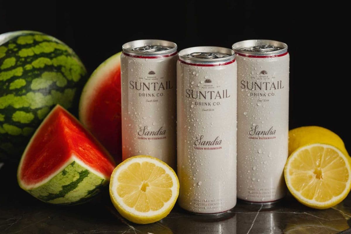 Suntail Sandia Lemon Watermelon - 4x355 ml Can Pack (4 x 355ml)