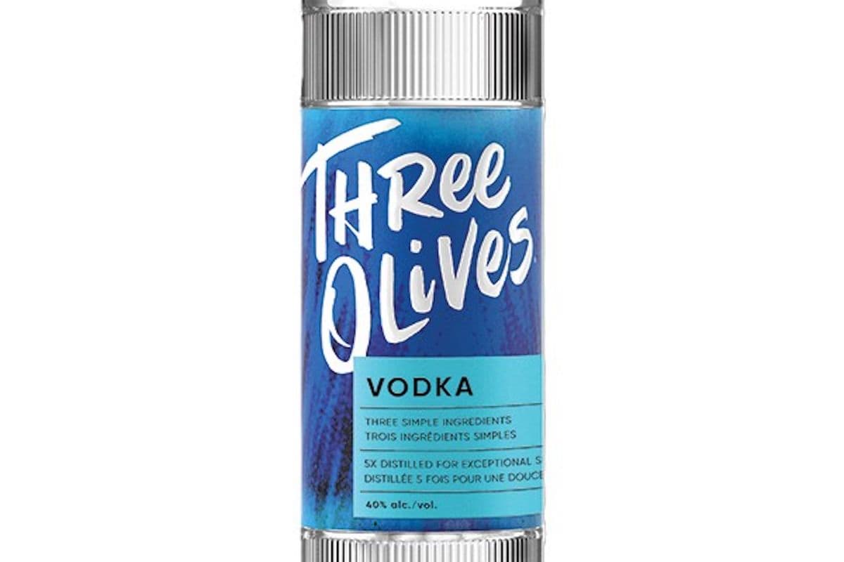 THREE OLIVES VODKA - CLASSIC 750ML (1 x 750ML)