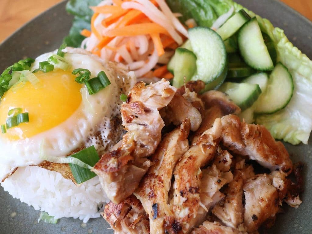 Lemongrass Chicken Rice (Cơm Gà Nướng)