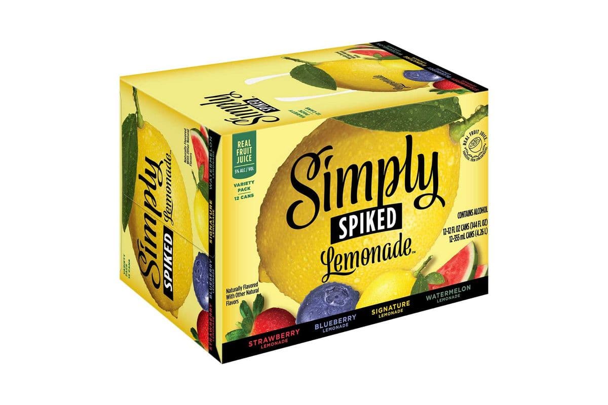 Simply Spiked Lemonade Mixer 12 Cans (12 x 355mL)