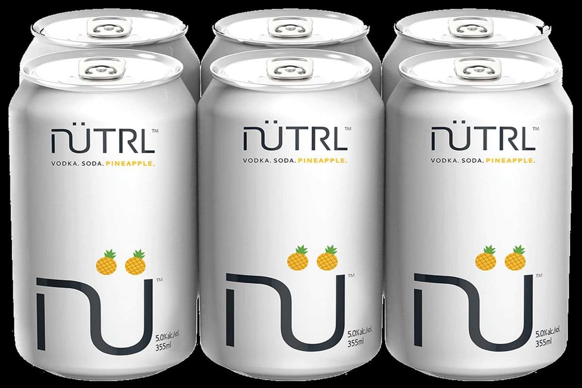 113840. NUTRL VODKA SODA - PINEAPPLE 6PK (1 x 6pc)