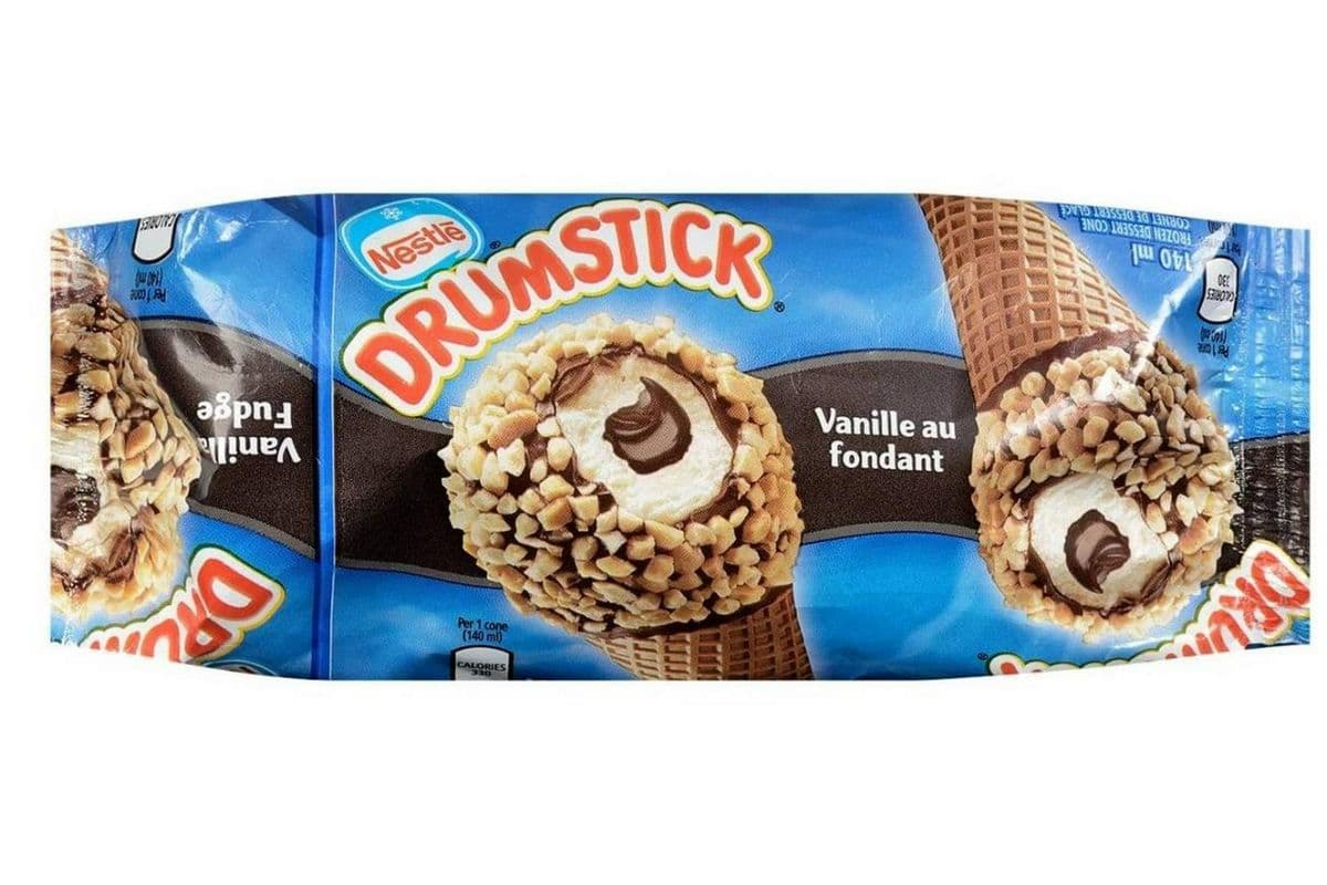 Nestle Drumstick Vanilla Fudge Ice Cream