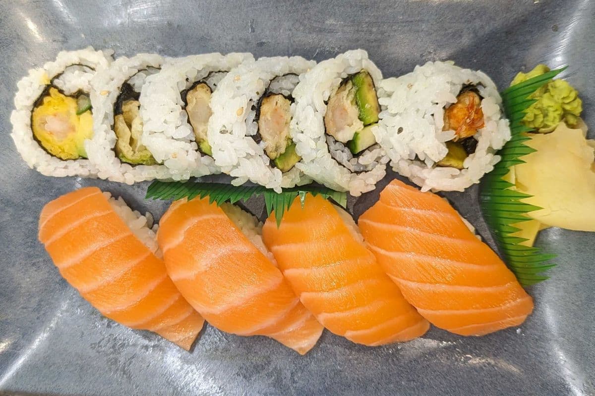 Sushi Combo A with Dynamite Rolls Without Sauce