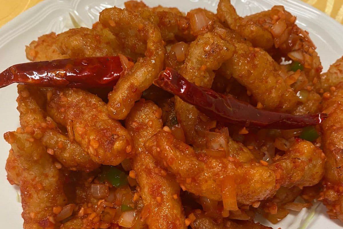 Deep Fried Squid with Spicy Sauce