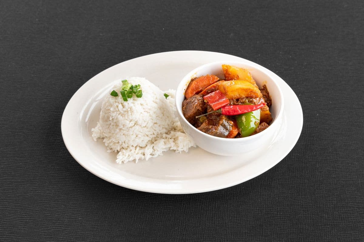 Caldereta With Side Rice