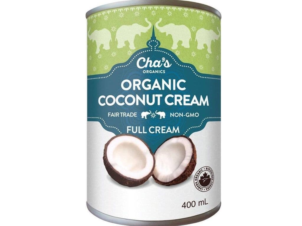 CHA'S ORGANIC COCONUT CREAM FULL CREAM 400ML