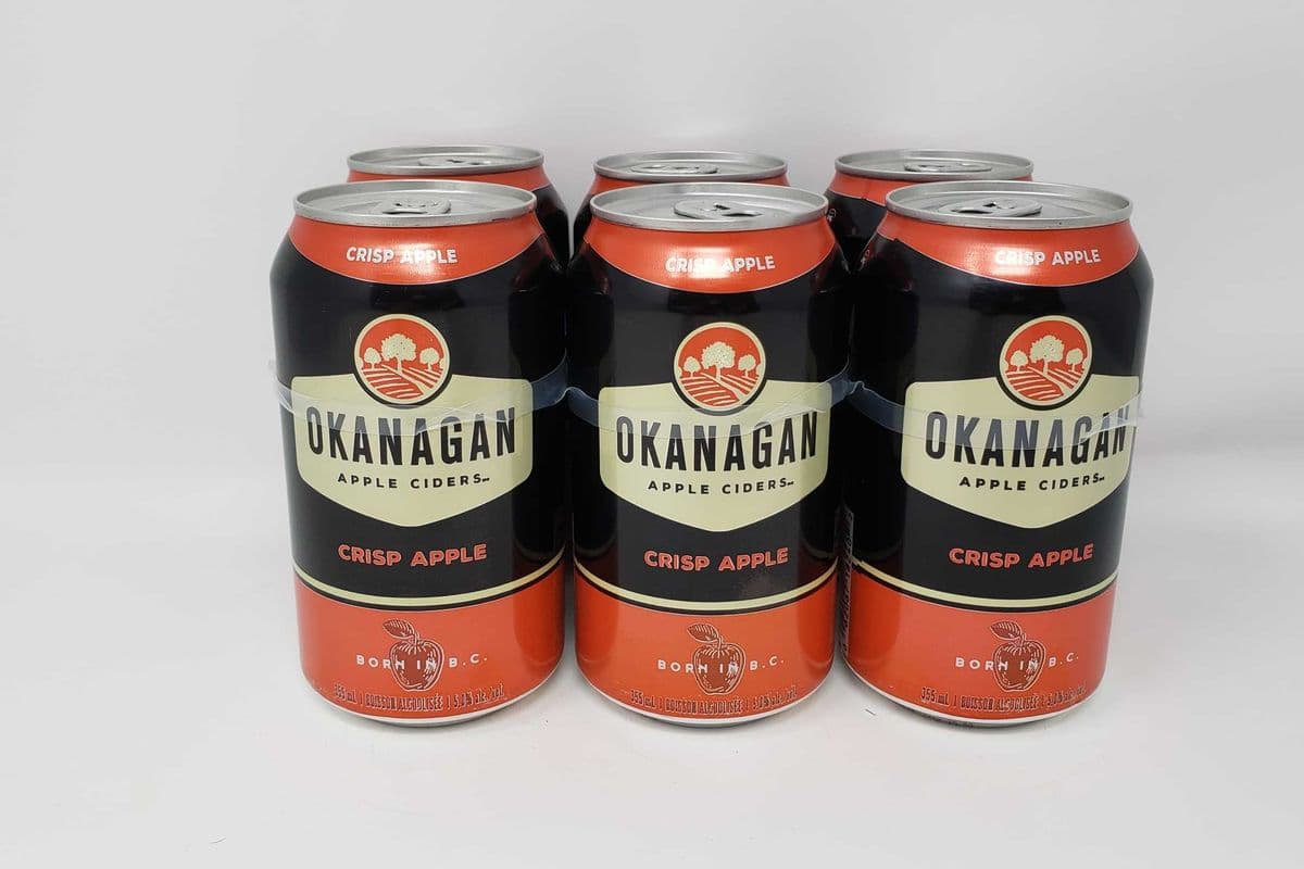 OKANAGAN CIDER -CRISP APPLE (6 x 355ml Can)