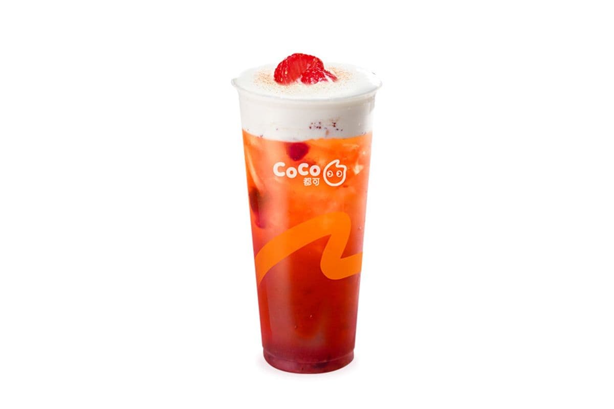 Strawberry Black Tea Macchiato