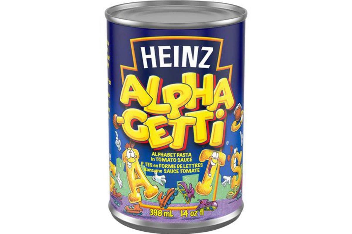 Heinz alphabet pasta