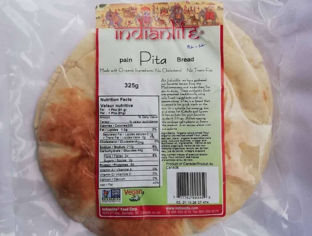 INDIAN LIFE PITA BREAD 325G