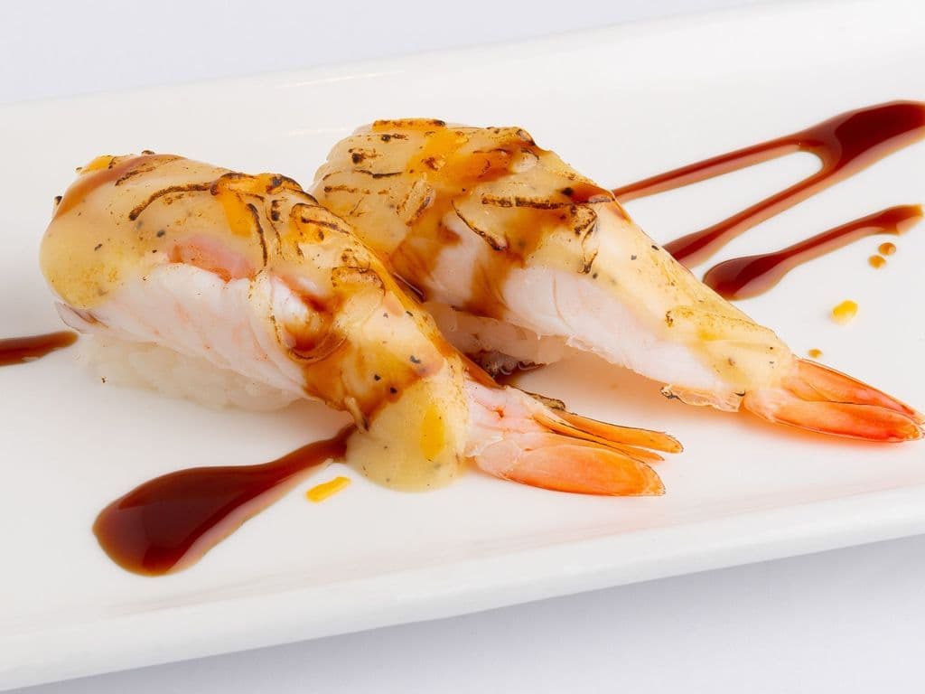 Torched Shrimp Sushi (2 pcs)