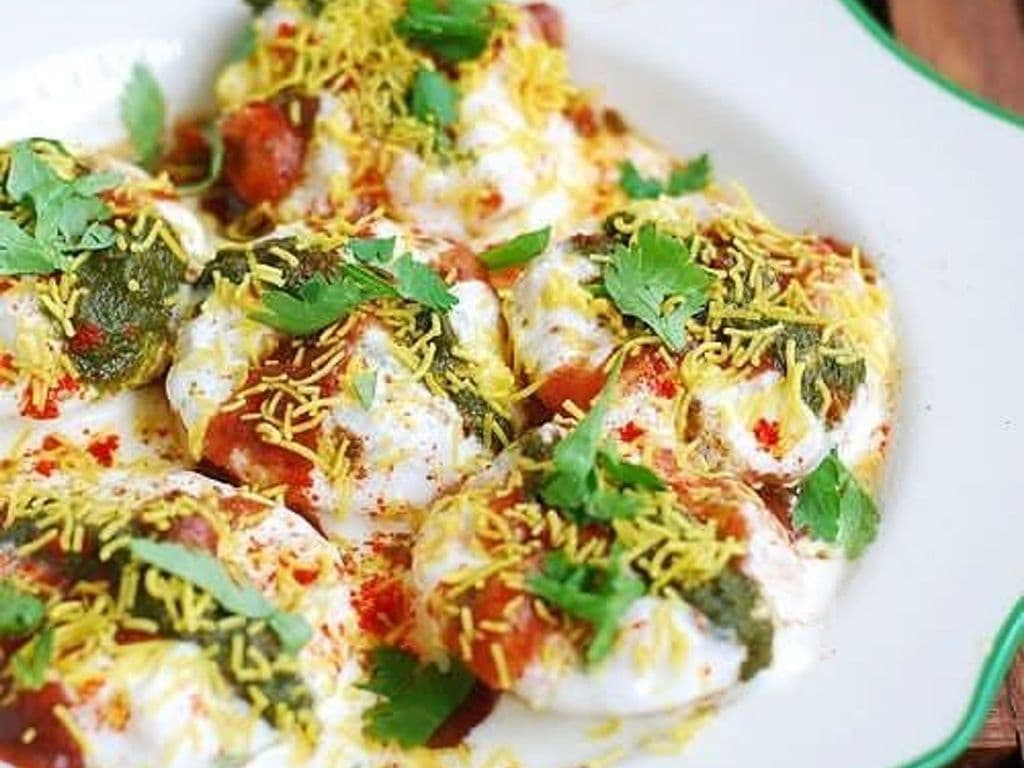 Dahi Puri Plate
