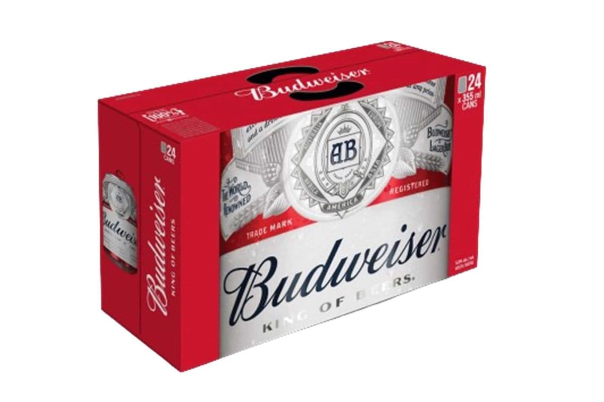 BUDWEISER 24 CANS (1 x 355 ML )