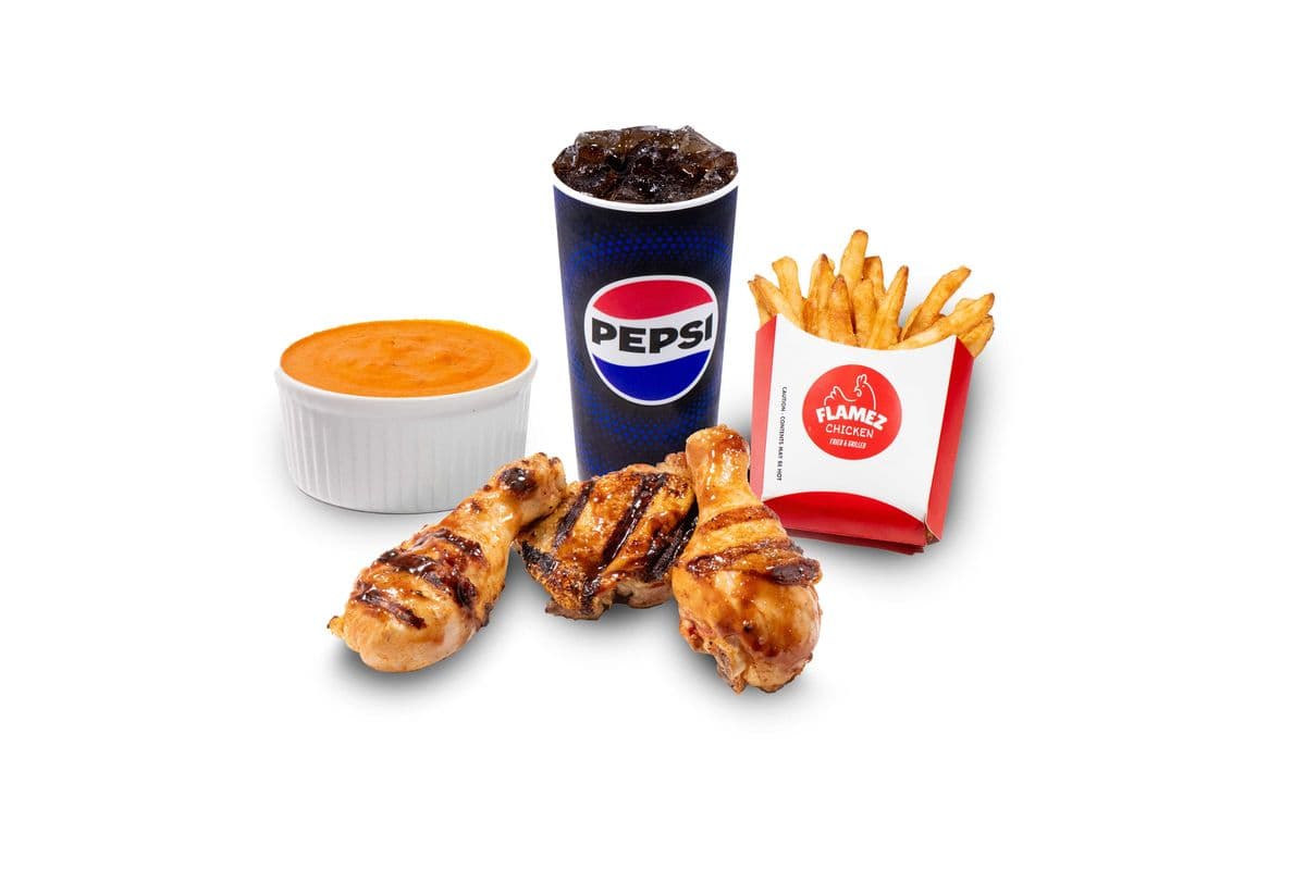 Grilled Chicken (3pcs) Combo