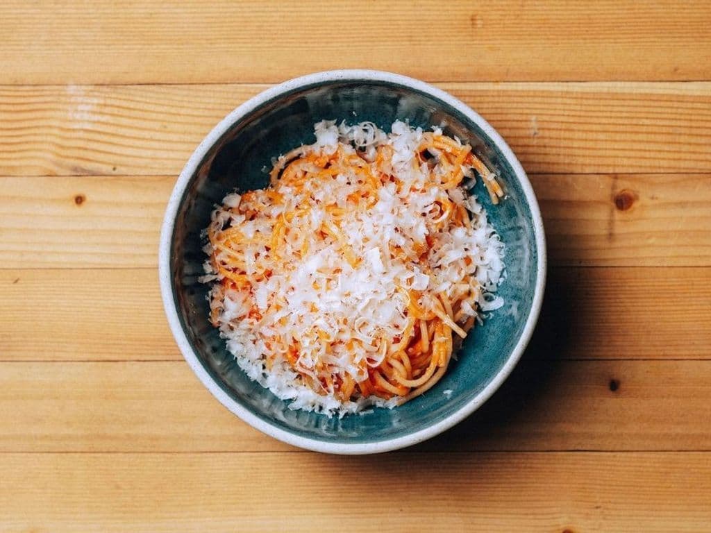 kids spaghettini pomodoro